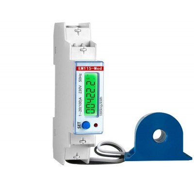 EM115-Mod 2 pulse output contact type MID single phase digital energy meter